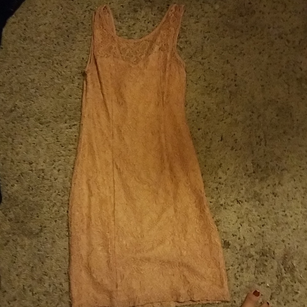 Pink laced dress